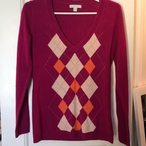 Pink chevron sweater